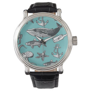 Montre Tout les motif de mer
