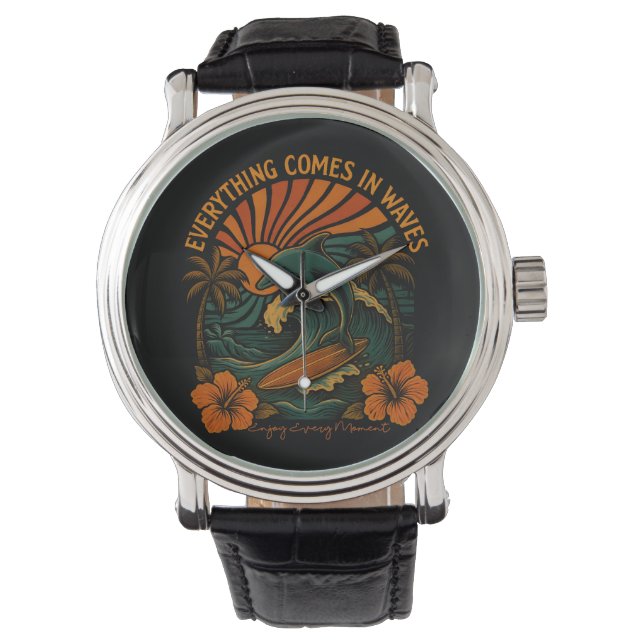 Montre Tout Vient En Vagues Rétro (devant)