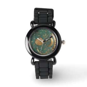 Montre Toutes Ces Parties scintillant Sun Moon Stars Sky 