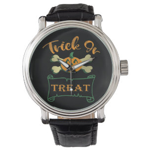 Montre Tracer ou traiter les os croisés citrouille Hallow