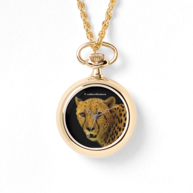 Montre Traces commerciales avec un magnifique guépard (Recto)