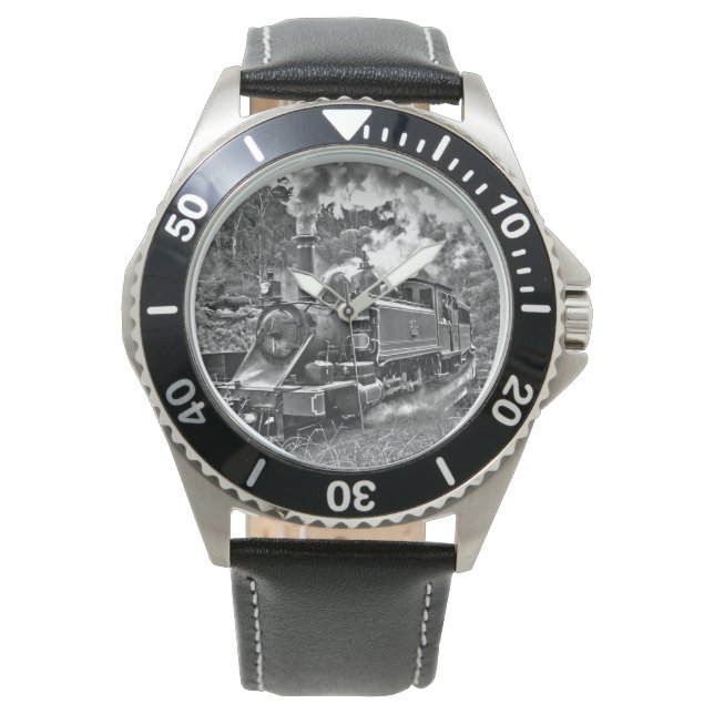 Montre Train moteur à vapeur vintage (devant)