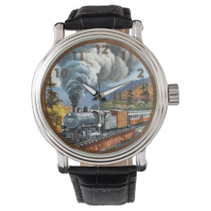 Montre Train moteur à vapeur vintage