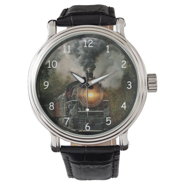Montre Train moteur à vapeur vintage (devant)