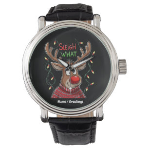 Montre Traîneau quoi? Prise hilarante sur Noël personnali