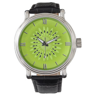 Montre Tranchée de fruits stylisée de Kiwi