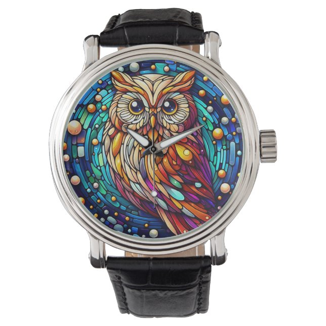 Montre Tranquillité dans le banc de verre et les fleurs s (devant)