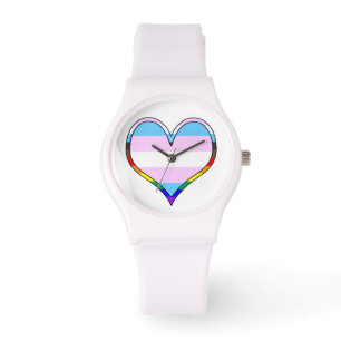 Montre Trans Pride Heart Watch