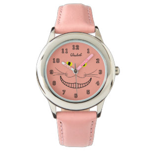Montre transparente de sourire de chat de Cheshire