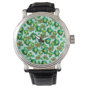 Montre Trèfle Chanceux Ballon Design St. Patrick's Day 🍀
