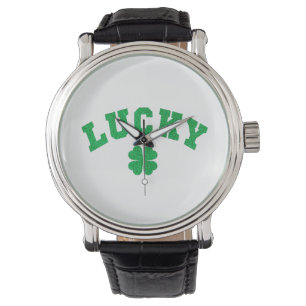 Montre Trèfle Chanceux Saint Patrick Impression des Deux