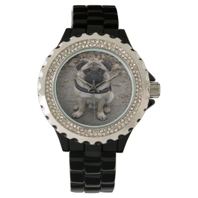 Montre Très sérieux Pug (devant)