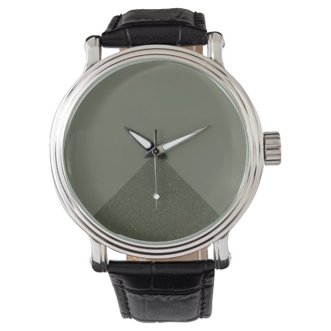 Montre Triangle Personnalisé Moss Green (devant)