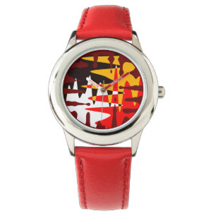 Montre Tribal Watch Modern 4 Nations Art Wrist Watch