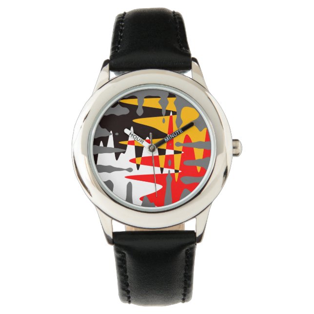 Montre Tribal Watch Spirituel 4 Nations Art Wrist Watch (devant)