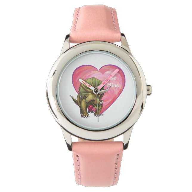 Montre Tricératops Red Rose Heart (devant)