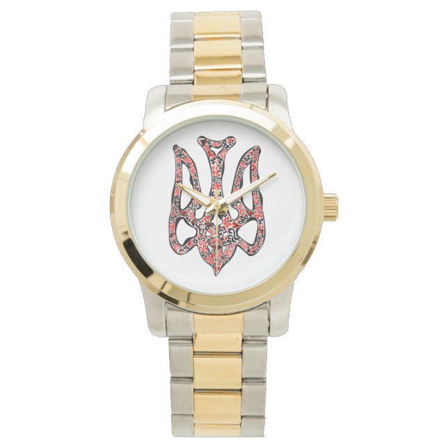 Montre Trident de l'emblème national ukrainien tryzub sty (devant)