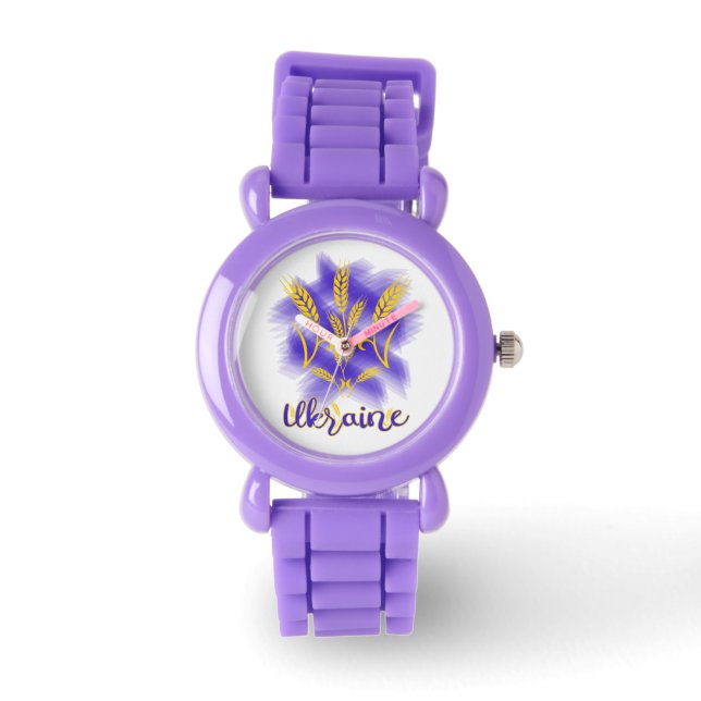 Montre Trident ukrainien fait d'oreille de blé (Recto)