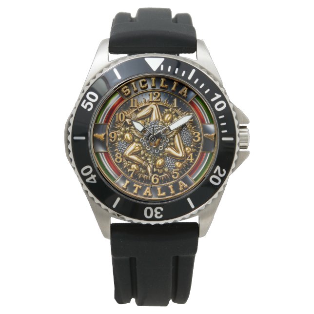 Montre Trinacria Sicile Italie  (devant)