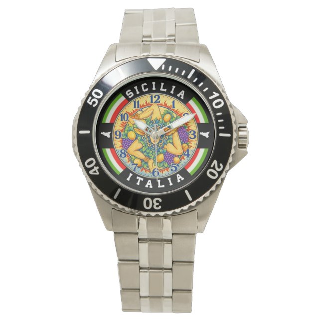 Montre Trinacria Sicile Italie  (devant)