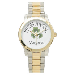 Montre Trio irlandais d'ange des shamrocks