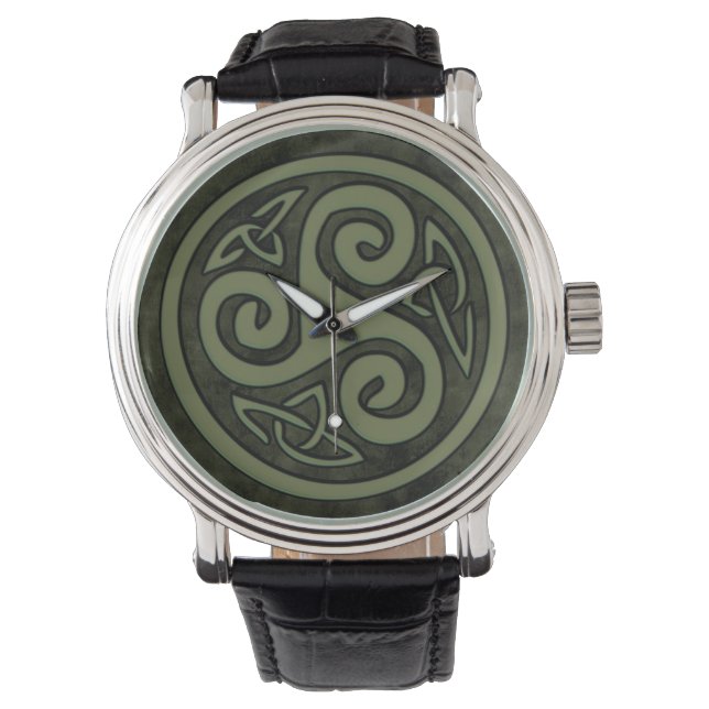 Montre Triskele celtique ou Triskelion (devant)