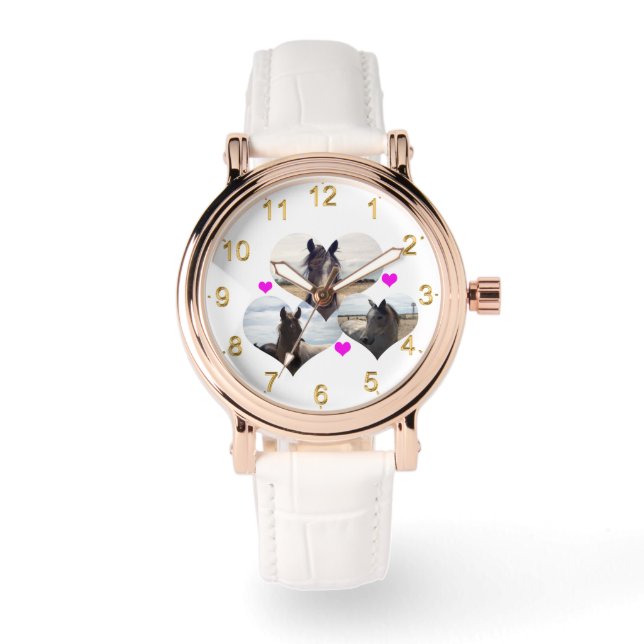 Montre Trois Coeurs De Cheval Arabe, (Recto)