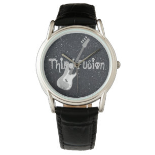 Montre Troisième Fusion Basse Guitare Noir