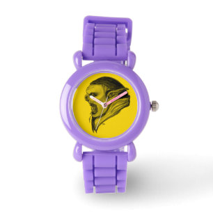 Montre Troll - conception noire et jaune