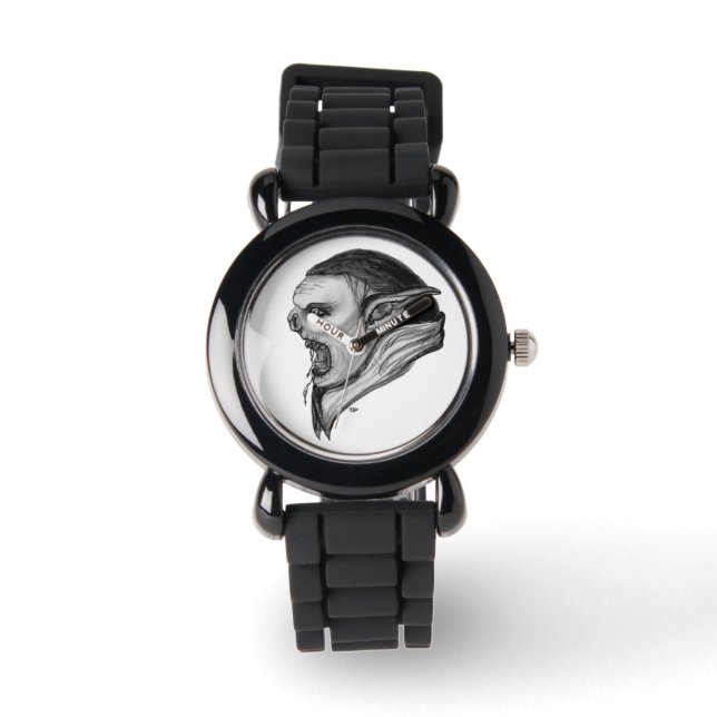 Montre Troll - design noir et blanc (Recto)