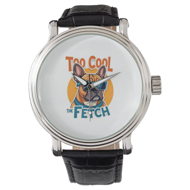 Montre Trop Cool pour Fetch Bouledogue Français Lunettes  (devant)