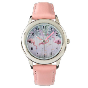 Montre Tropcal Cute Family Pink Flamingos