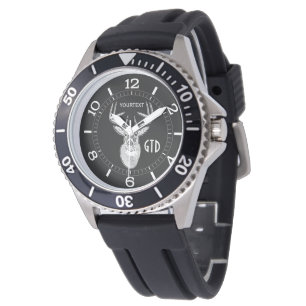 Montre Trophée personnalisé de mâle sur les cerfs comm
