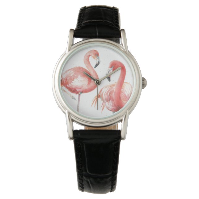 Montre Tropical | Famille de Flamants roses (devant)