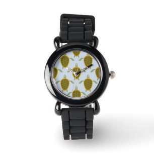 Montre Troupeau de motif de tortues de mer