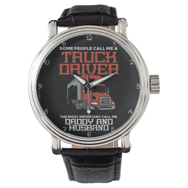 Montre Trucker: Daddy and Husband My World (devant)