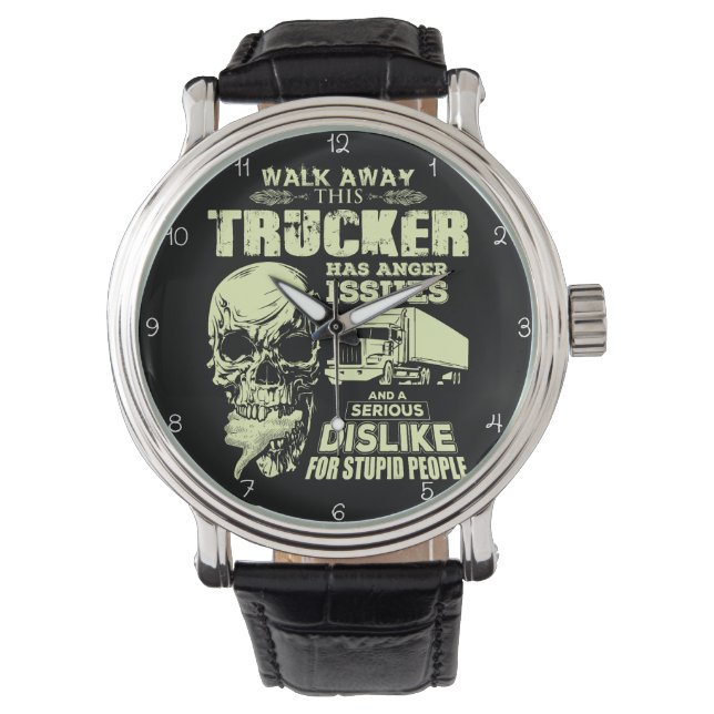 Montre Trucker With Anger Issues Skull (devant)