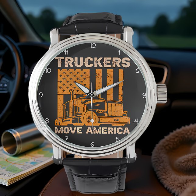 Montre Truckers Move America: Orange Pride (Créateur téléchargé)