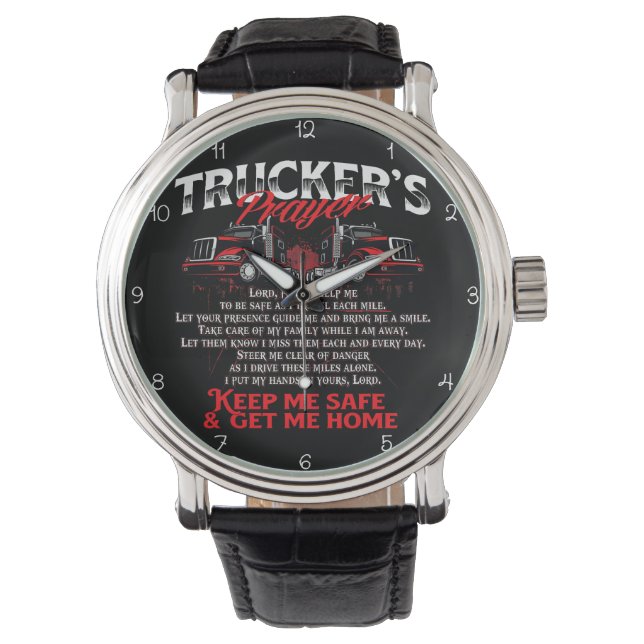 Montre Trucker's Prayer: Keep Me Safe (devant)
