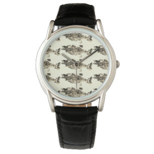 Montre Truite, basse et crappie trois poissons     favori