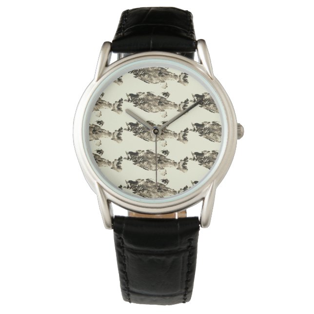 Montre Truite, basse et crappie trois poissons favoris w (devant)