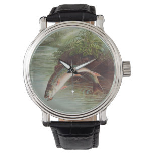 Montre Truite de ruisseau Leaping par Samuel Kilbourne (1