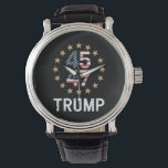 Montre Trump 2024 Drapeau de l'Amérique Revenir Trump 45<br><div class="desc">Trump 2024 Drapeau de l'Amérique Revenir Trump 45 47</div>