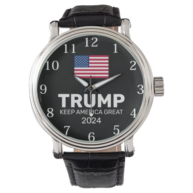 Montre Trump 2024 Garder l'Amérique grande (devant)