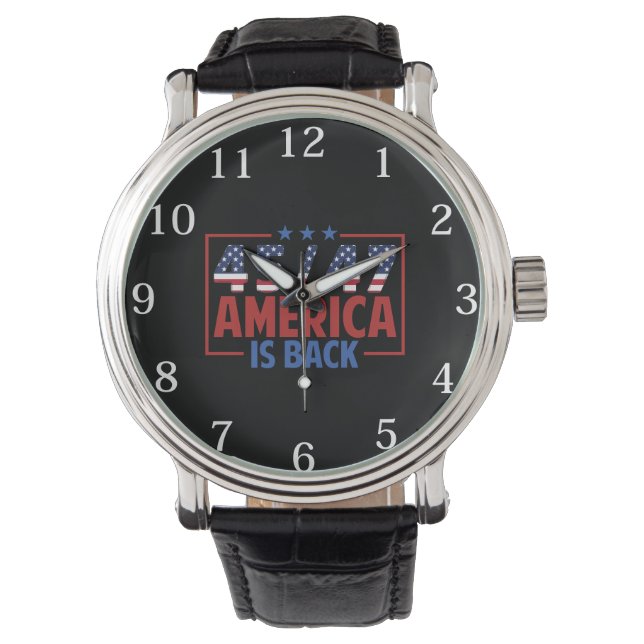 Montre Trump 45-47 America Is Back (devant)