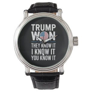 Montre Trump a gagné, ils le savent 2024 47e Président ga