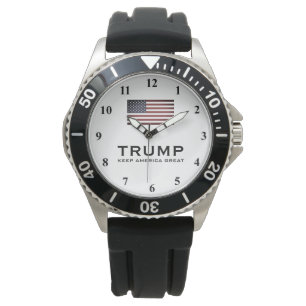 Montre Trump avec drapeau américain Keep America G