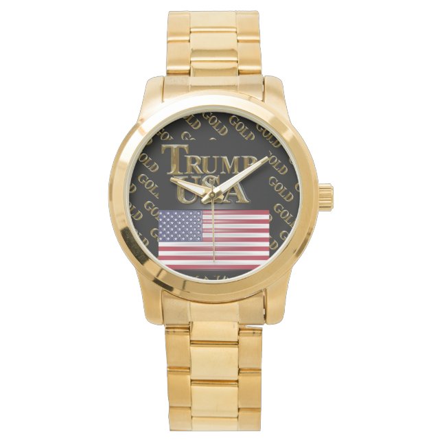 MONTRE TRUMP ÉTATS-UNIS  OR  (devant)