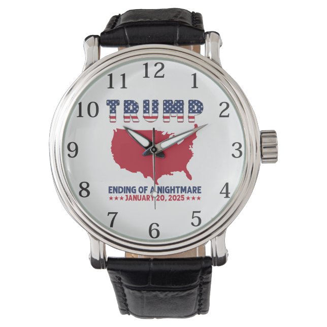 Montre Trump Fin d'un Cauchemar  (devant)