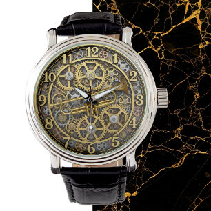 Montre Trumpet Watch Jazz, Steampunk, Or, Musique